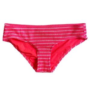 •Medium• New Xhilaration Neon Coral Textured Cheeky Hipster Swim Bottom